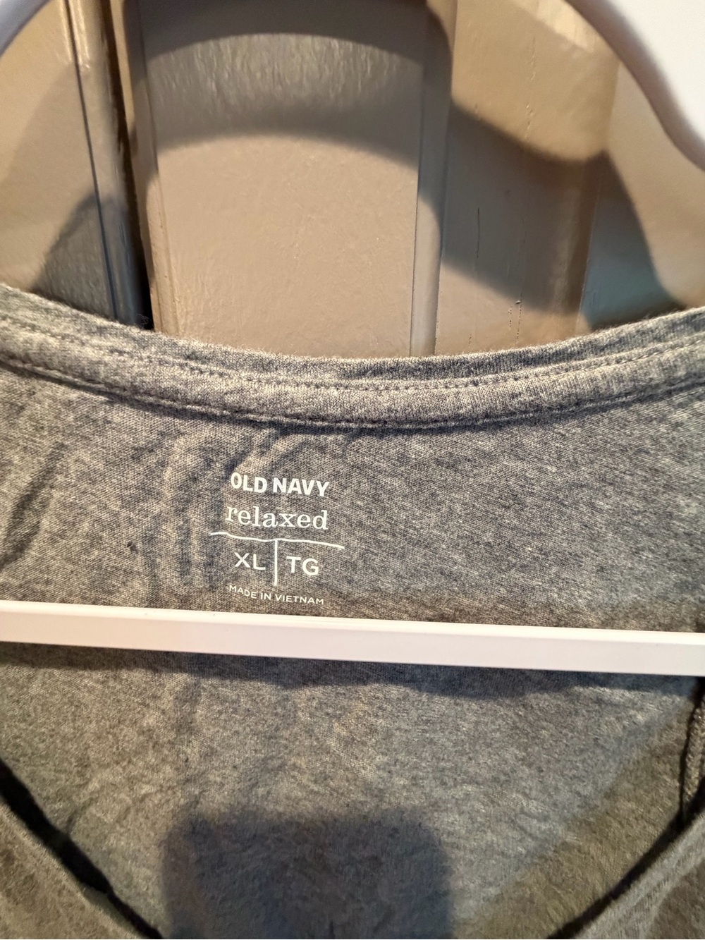 Old Navy Gray 'Beach Please' Relaxed Tank Top - Heather Gray with White Print - Picture 2 of 5